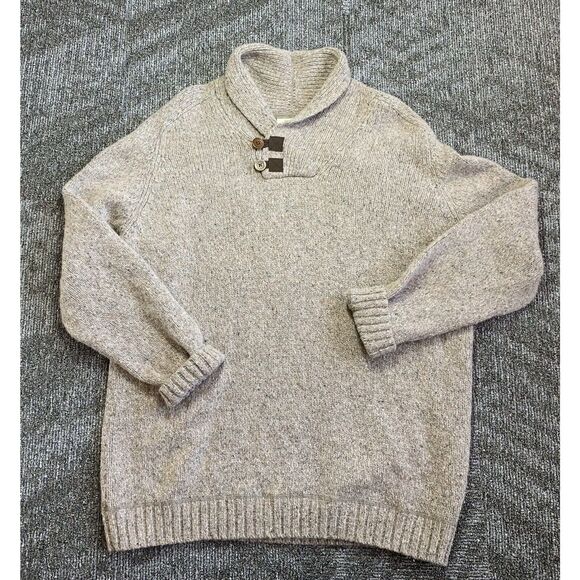 Fjallraven Other - Fjallraven Lada Sweater Men’s XL Fog Shawl Collar Knit Wool Blend Outdoors